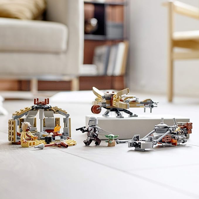 LEGO Star Wars: The Mandalorian Trouble on Tatooine 75299 Awesome Toy Building Kit for Kids Featuring The Child, New 2021 (277 Pieces)