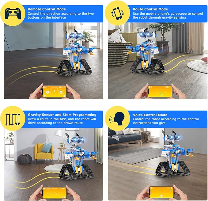 Robot Toys for 8-16 Year Old Boys Girls Kids with APP or Remote Control Science Programmable Building Block Kit, STEM Projects Educational Birthday Gifts