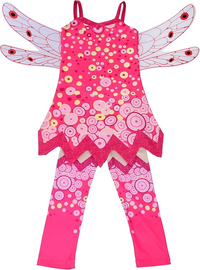 Lito Angels Girls Costume Fairy Fancy Dress Up Halloween Party Outfit with Wings