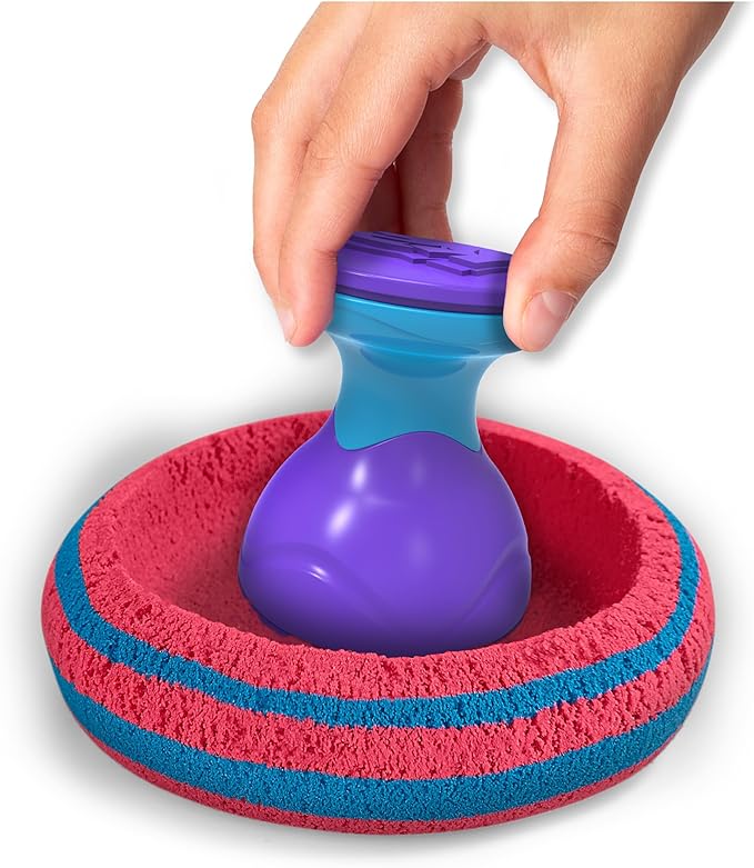 Kinetic Sand, Sandisfying Set with 2lbs of Sand and 10 Tools, Play Sand Sensory Toys for Kids Ages 3 and up
