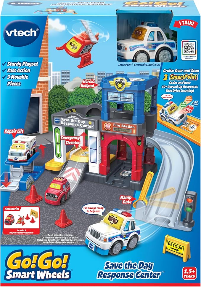 VTech Go! Go! Smart Wheels Save The Day Response Center Playset