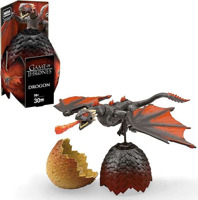 Mega Construx-Game of Thrones: Drogon Building Set, 16 Years and up, 30 Pieces