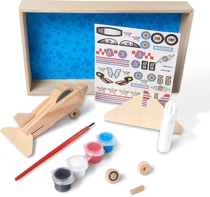 Melissa & Doug Decorate-Your-Own Wooden Plane Craft Kit