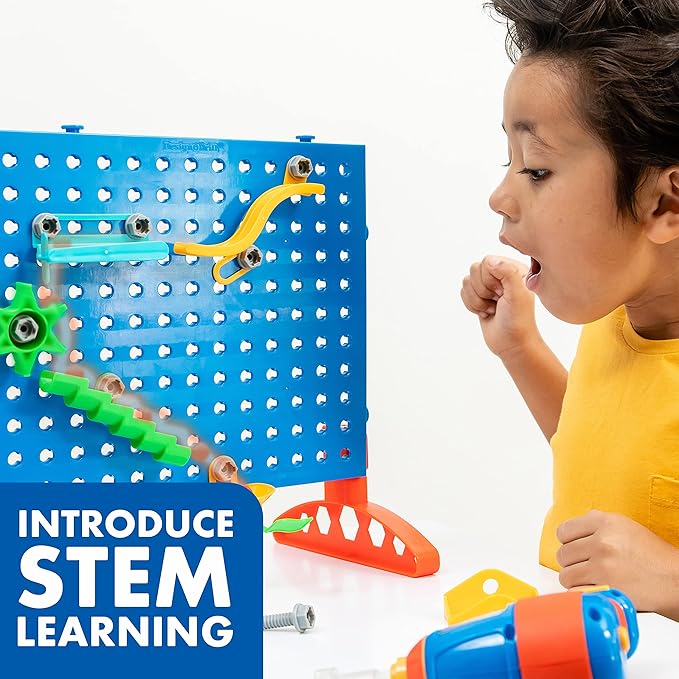 Educational Insights Design & Drill Marble Maze, Marble Run STEM Toy, Over 50 Pieces, Ages 5+