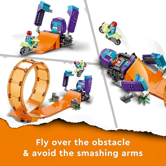 Lego City Stuntz Smashing Chimpanzee Stunt Loop 60338 Building Toy Set for Boys, Girls, and Kids Ages 7+ (226 Pieces)