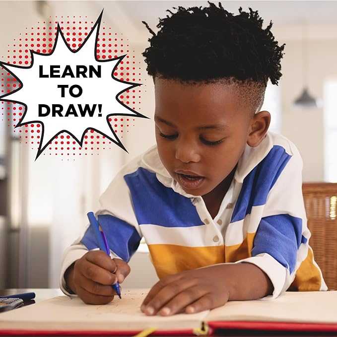 Made By Me Anime Color & Design Artist Set, 22-Piece Art Set, How to Draw Anime, Create Your Own Comics, Make Your Own Manga & Anime Sketchbook, Gifts for Anime Enthusiasts, Arts & Crafts for Kids 6+