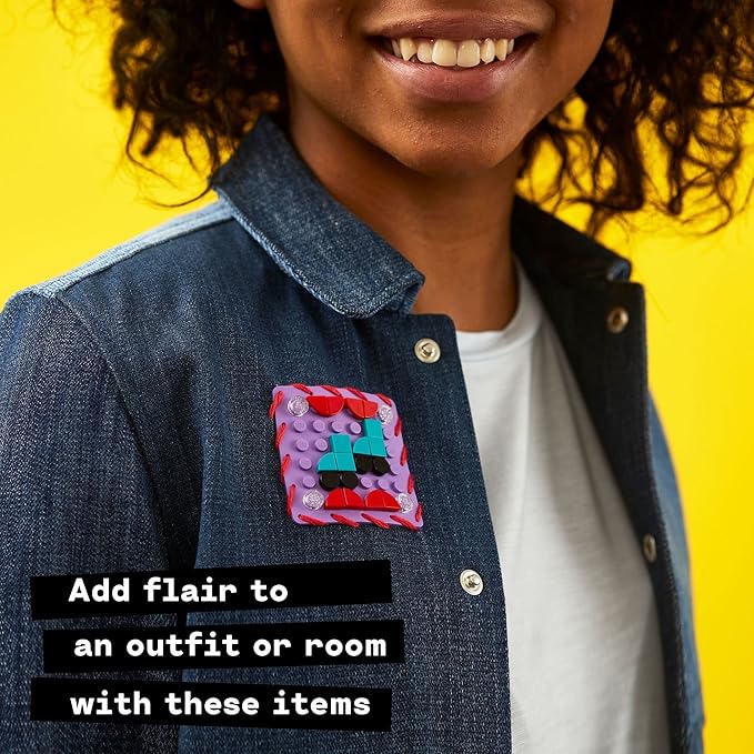 LEGO DOTS Designer Toolkit - Patterns 41961, 10 in 1 Toy Craft Set for Kids with Patches, Photo Frame, Pencil Holder, Storage Tray, Creative Activity