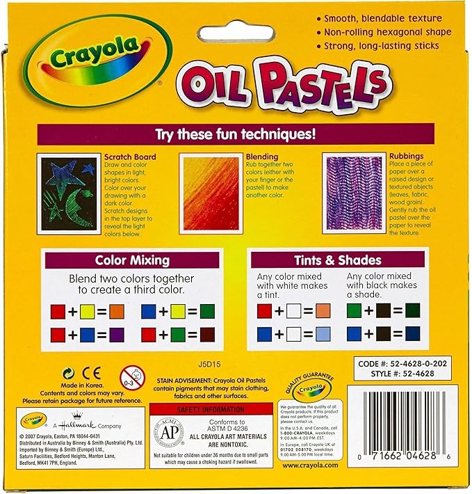 Crayola Oil Pastels, School Supplies, Kids Indoor Activities At Home, 28 Assorted Colors