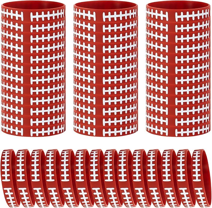 SOTOGO 48 Pieces Bracelets Multicolor Silicone Stretch Wristbands for Christmas Birthday Party Supplies