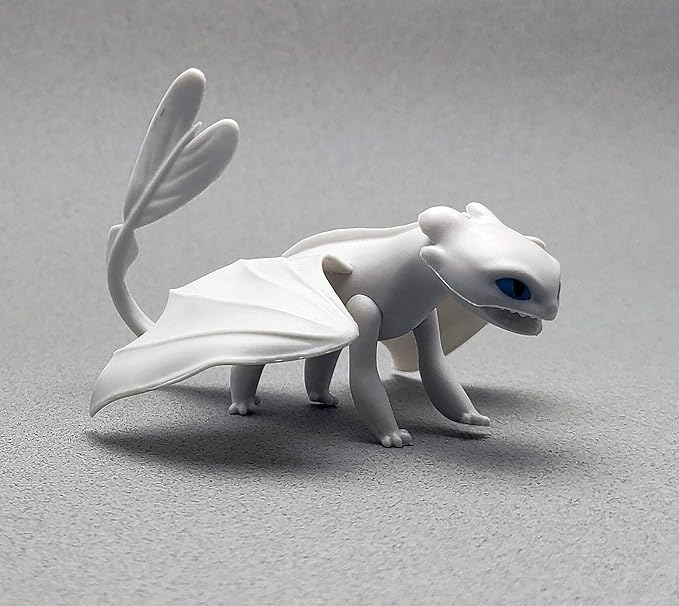 Toysvill Vikings & Dragon Toys Action Figures (Light Fury, Night Fury, Deathgripper, Monstrous Nightmare, Deadly Nadder, Hiccup, Astrid Hofferson, Snotlout Jorgenson) SET 8 PCS