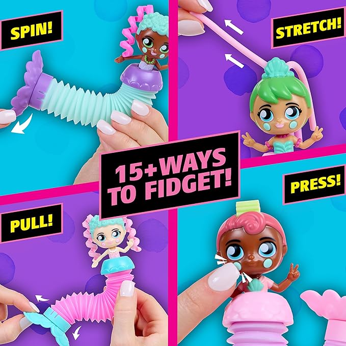 Fashion Fidgets Mermaids Fantasy Series – Fidget Doll for Girls Created by Mrs. Bench