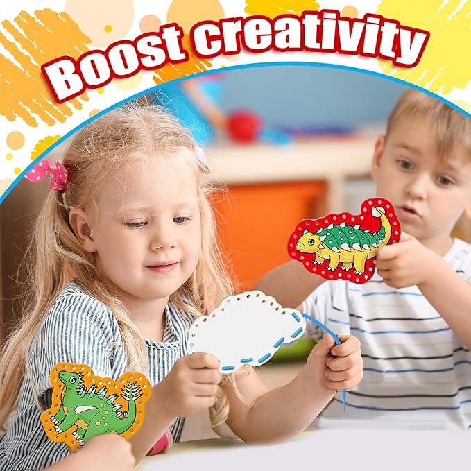 Quilinz Lacing Cards,Sewing Kit for Kids,Fine Motor Toys,Shoe Tying Practice,Classroom Must Haves,Manipulatives for Preschoolers,Homeschool Supplies,Preschool Learning Activities,Toddler Crafts