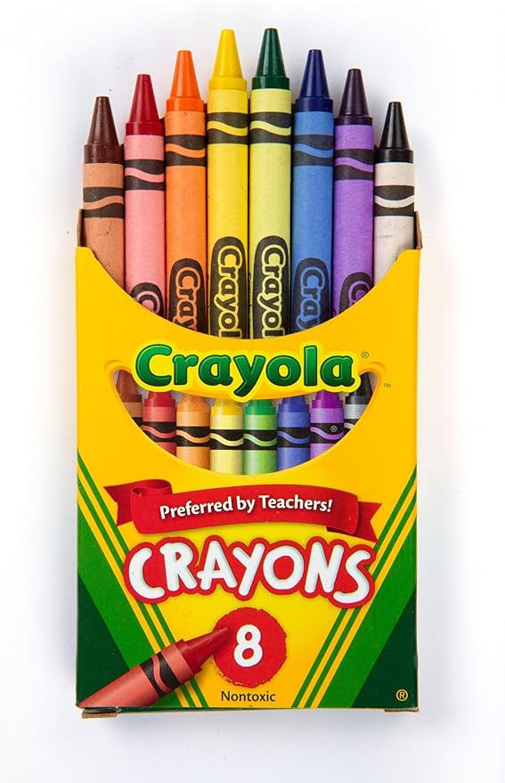 Crayola Crayons, School Supplies, Classic Colors, 8 Count