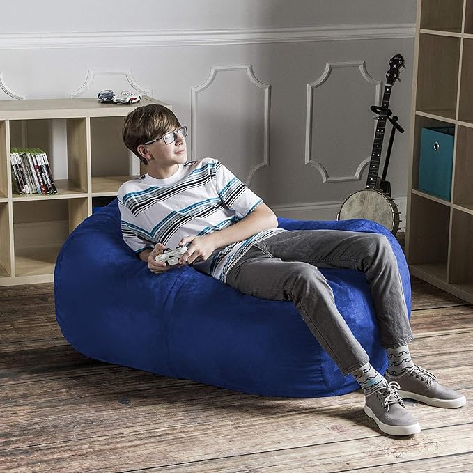 Jaxx Sofa Saxx Bean Bag Lounger, 4-Feet, Blueberry