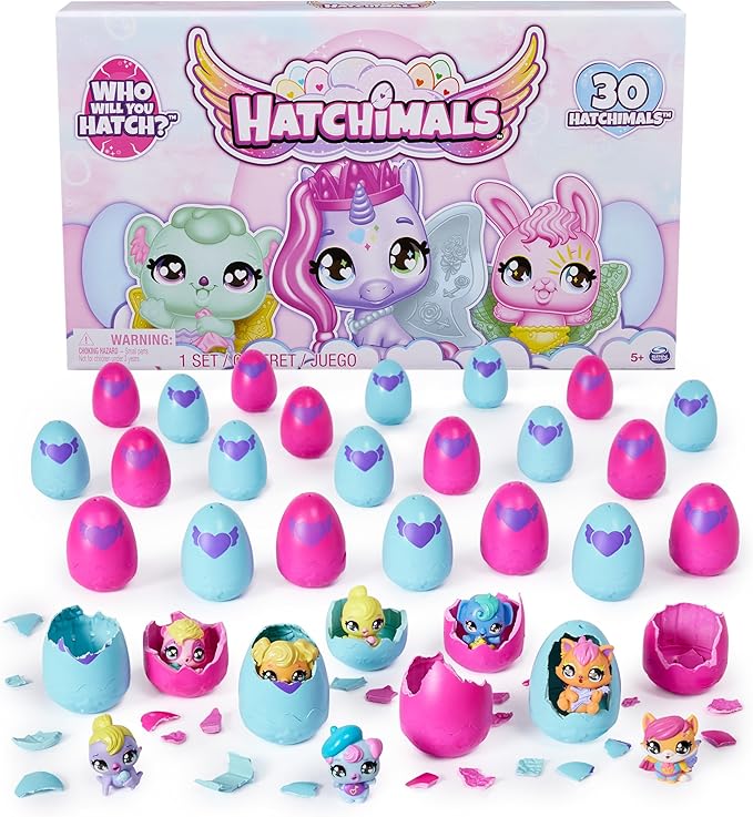 Hatchimals Alive CollEGGtibles 30 Egg Mystery Value Pack - Mini Figures Ultimate Cracking Set: Who Will You Hatch - 30 Unique Figures, Party Favors, Stocking Stuffers Pack (Age 3+)