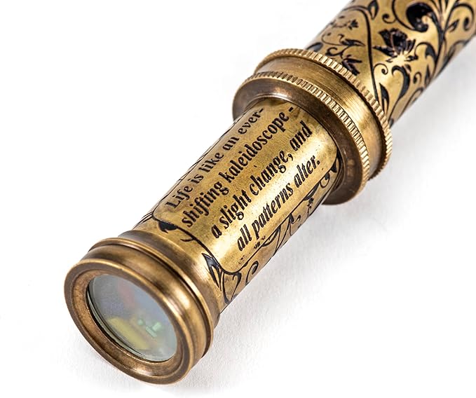 Handmade Kaleidoscope Educational Vintage Collection | Birthday | Any Occasion Gift for Kids and Adults (with Stand, One)