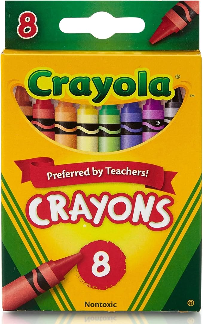 Crayola Crayons, School Supplies, Classic Colors, 8 Count