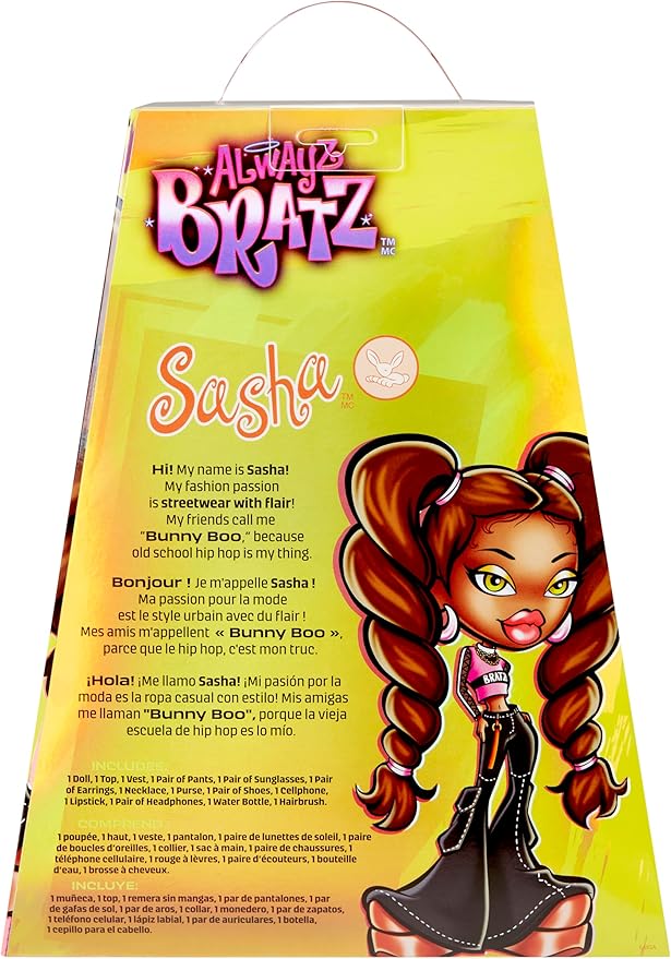Bratz Alwayz Sasha Fashion Doll with 10 Accessories and Poster