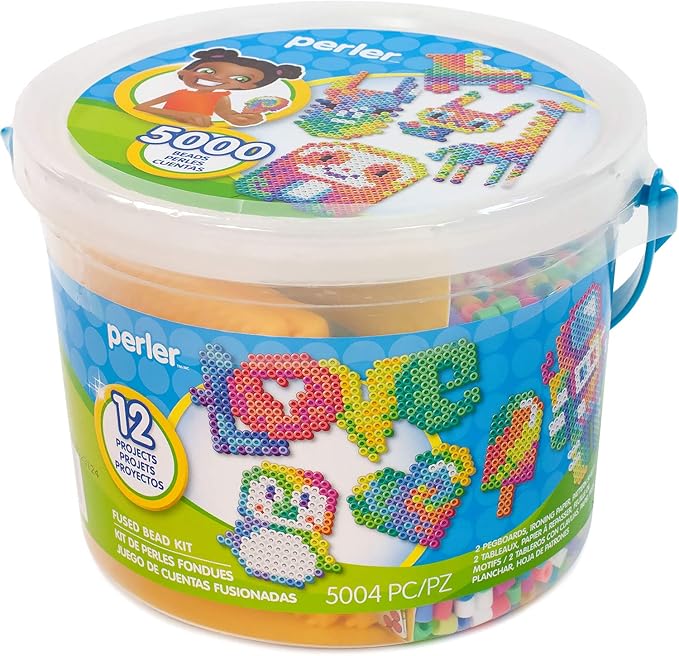 Perler Tie Dye Colors Beads Bucket Kit, 5000pcs