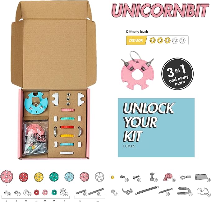 Unicorn Robot Stem Building Toys, Educational Build Your Own Robot Toy for Kids 6 7 8 9+ Year Old Girls Boys, Stem Toys Engineering Kit, Construction Toys Steam Gifts for Kids