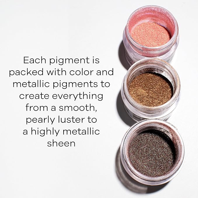 Jacquard Pearl Ex Pigment Powder Series 3 12 Color Set 3 Gram Jars - Loose Mica Powder for Epoxy Resin, Watercolors, Calligraphy Ink & Clay - Epoxy Pigment Powder - Epoxy Resin Color