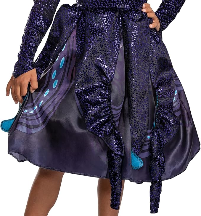 Ursula Costume for Kids, Deluxe Official Disney The Little Mermaid Live Action Costume with Accessories