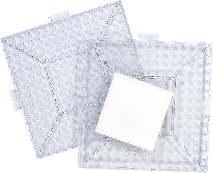 Perler Beads Biggie Beads Pegboards for Kids Crafts, 3 pcs , 10.5 x 7.5 x 1, Small