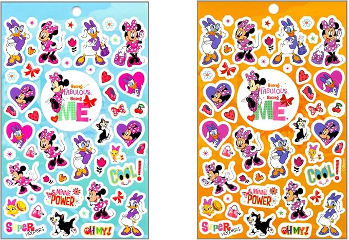Disney Mickey Mouse Sticker Pad and Minnie Mouse Sticker Pad Set (Over 400 Stickers total!)
