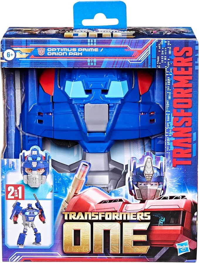 Transformers One 2 in 1 Optimus Prime (Orion Pax) 9.9 Inch Robot Action Figure, Converts to Mask, Interactive Toys for Boys and Girls Ages 6 and Up