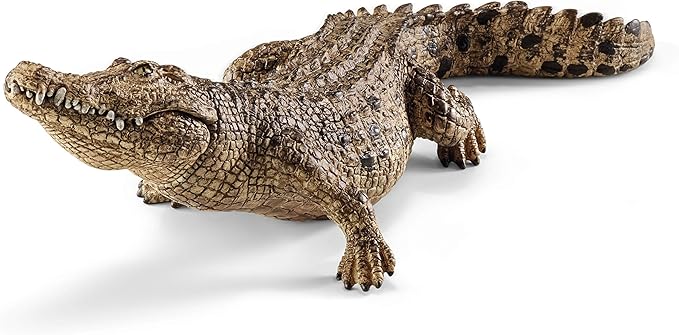 Schleich Wild Life, Realistic Wild Animal Toy For Boys and Girls, Crocodile Toy Figurine with Movable Jaw, Ages 3+