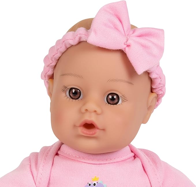 Adora Amazon Exclusive Sweet Babies Collection, 11” Soft and Cuddly Girl Baby Doll | Machine Washable, Birthday Gift For Ages 1+ - Baby Girl Dino
