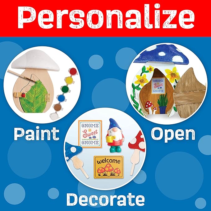 Creativity for Kids Gnome Garden Door - Painting Arts and Crafts for Boys and Girls, Kids Activities for Ages 6-8+