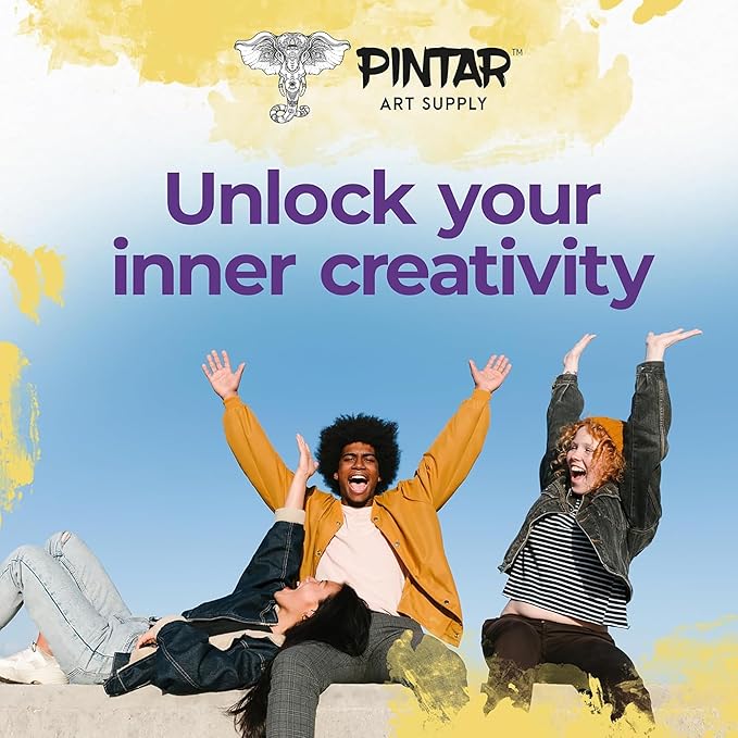 PINTAR | 24 PACK | Oil Based Paint Markers | Oil Paint Pens For Rock Painting,Glass, Wood, Plastic, Canvas, Paper, Metal, Ceramic, & Fabric | 20 Medium Tip & 4 Fine Tip