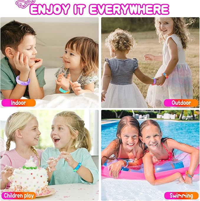 Fidget Toys Pop Fidgets Its Party Favors for Kids 4-8 12PCS Fidget Pop Bracelet for Children Toddler Toys Stress Pop Bubble It Sensory Toys for Kids Boys Girls Classroom Prizes Toys