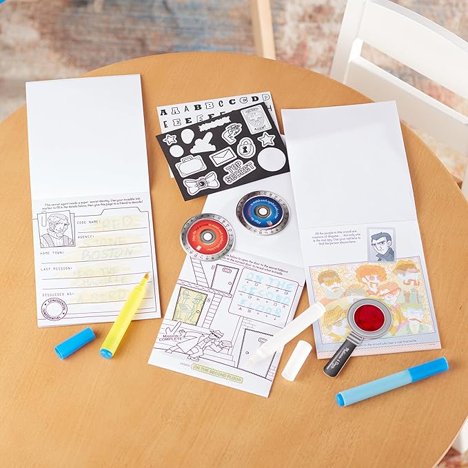 Melissa & Doug On the Go Secret Decoder Deluxe Activity Set and Super Sleuth Toy