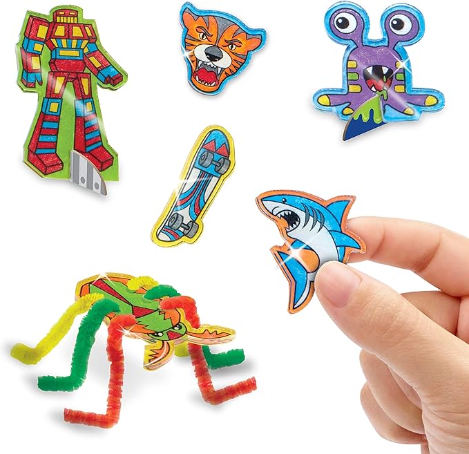 Just Play Shrinky Dinks Cool Stuff Activity Set, 51-piece set, Kids Art and Craft Activity Set, Kids Toys for Ages 5 Up