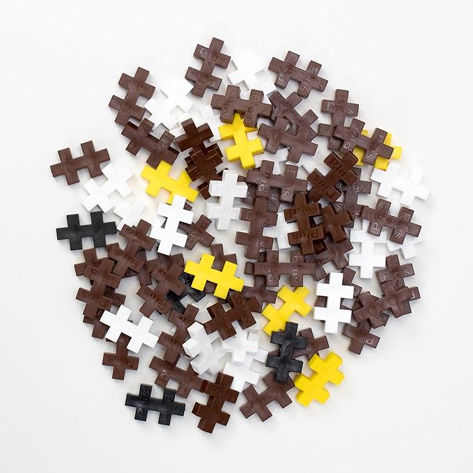 PLUS PLUS 3D Animal Figurine Building Block Set, 70 Mini Interlocking Puzzle Pieces, Fun STEM Toys for Kids - Eagle Mini Maker Tube