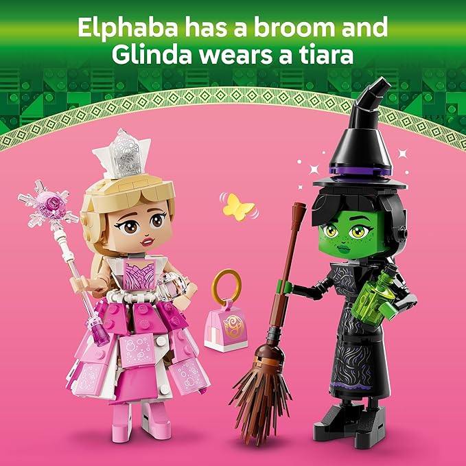 LEGO Wicked Elphaba & Glinda Figures Building Toys - Wicked Toys for Kids, Girls & Boys, Age 10+ - Buildable Wicked Dolls - Birthday Gift Idea - 75682