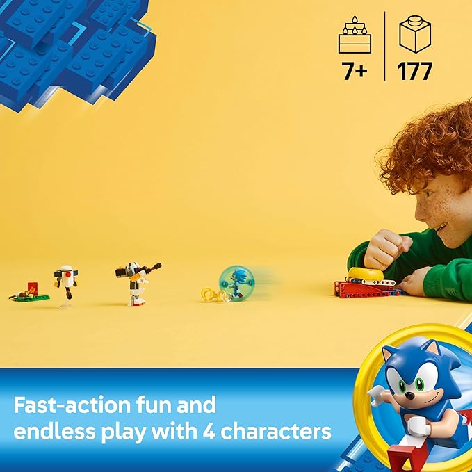 LEGO Sonic The Hedgehog : Sonic’s Campfire Clash, Collectible Gaming Toy for Kids and Video Game Fans, Fun Buildable Playset for Boys and Girls Aged 7 and Up 77001