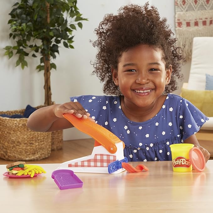 Play-Doh Kitchen Creations Fun Factory Playset, Arts and Crafts Toy for Kids 3 Years and Up with 12 Cans and 42 Tools (Amazon Exclusive)