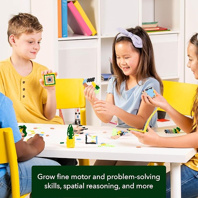 PLUS PLUS 3D Puzzle Building Block Set, 70 Mini Interlocking Pieces, Fun Holiday Activities for Kids - Leprechaun Mini Maker Tube