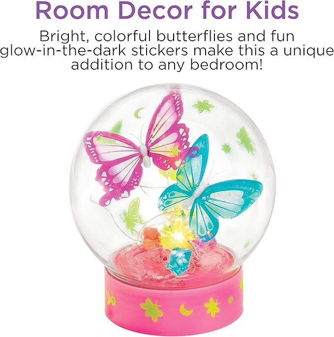 Creativity for Kids Butterfly Fairy Lights Craft Kit - Makes 1 Butterfly Night Light for Kids