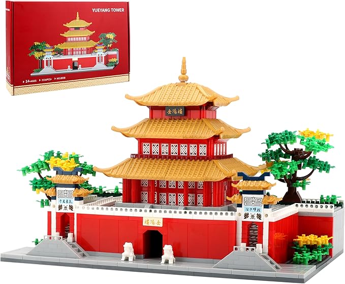 Chinese Famouse Architecture Micro Building Blocks Model Set for Adults - Yueyang Tower 2236 PCS