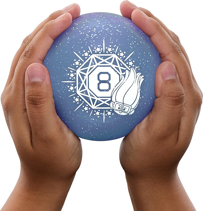 Mattel Games Magic 8 Ball DreamWorks Trolls Band Together Novelty Game, Sparkling Fortune-Telling Toy for Family & Game Nights