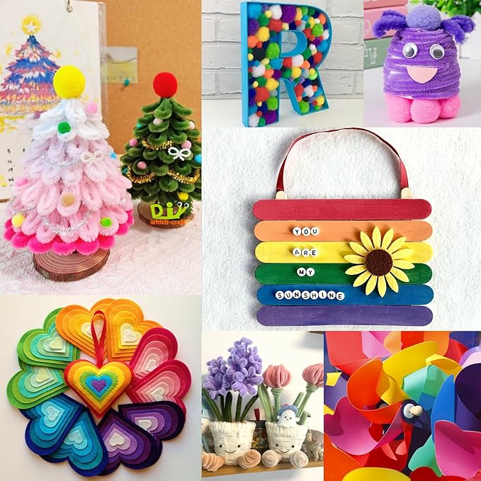 FUNZBO Arts and Crafts Supplies for Kids - 4000+pcs Arts and Crafts Materials for Kids Age 4 5 6 7 8-12 Gifts for Girls and Boys Crafts for Girls Ages 8-12 Arts Activities