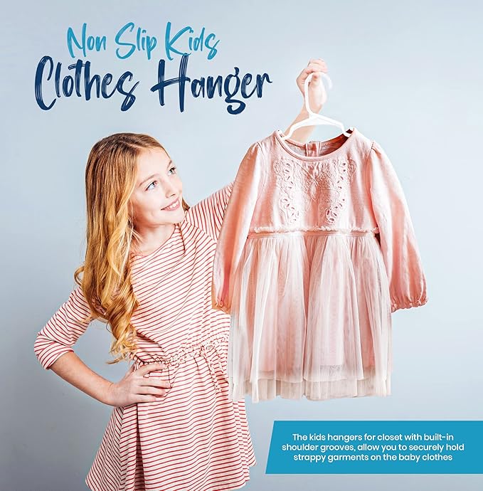 Utopia Home 360 Pack Kids Hangers - 11.5 Inch Plastic Baby Hangers for Closet - Childrens Hangers for Clothes & Infant Hangers for Closet - Ideal for Everyday Standard Use (White)