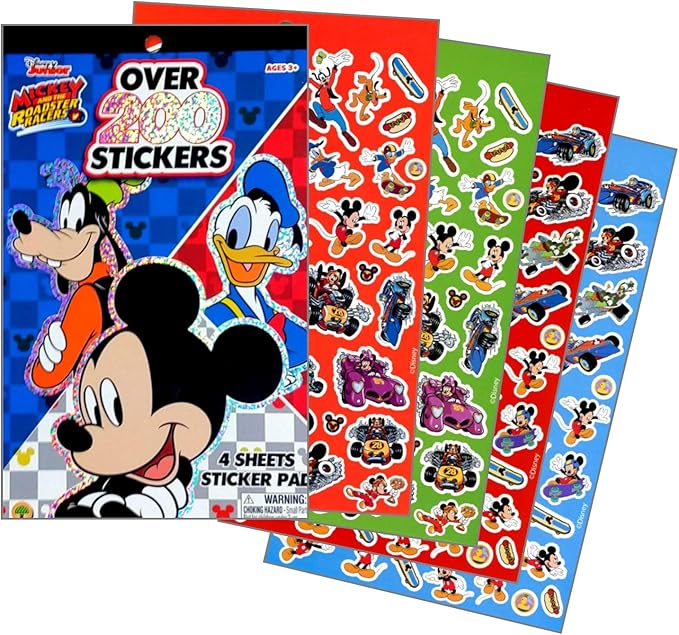 Disney Mickey Mouse Sticker Pad and Minnie Mouse Sticker Pad Set (Over 400 Stickers total!)