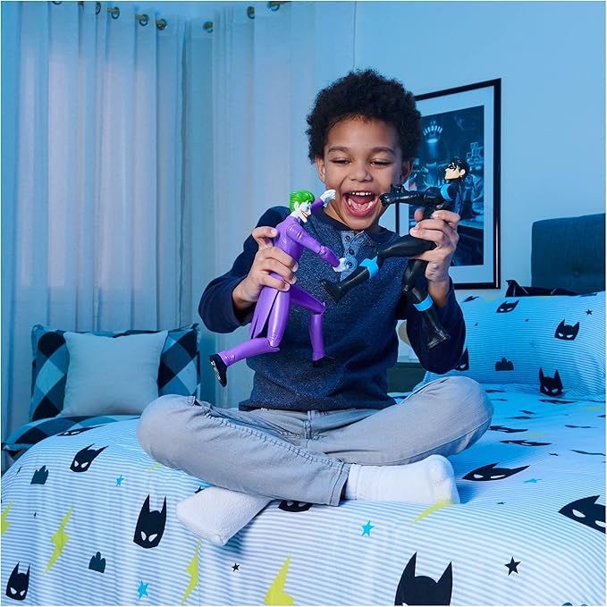 Spin Master Batman Toys Collection Flexible 12 Inch Joker Villain Action Figure for Children Ages 4 and Up