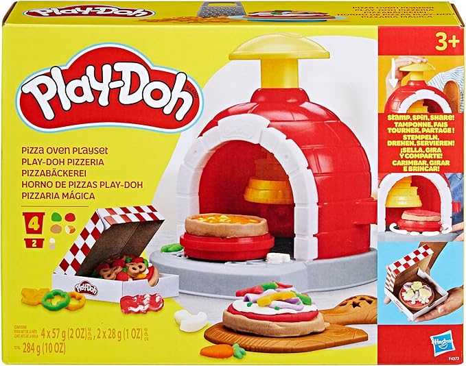 Play-Doh Kitchen Creations Pizza Oven Playset with 6 Cans & 8 Accessories, Back to School Classroom Supplies, Play Food & Cooking Toys, Preschool Toys, Ages 3+