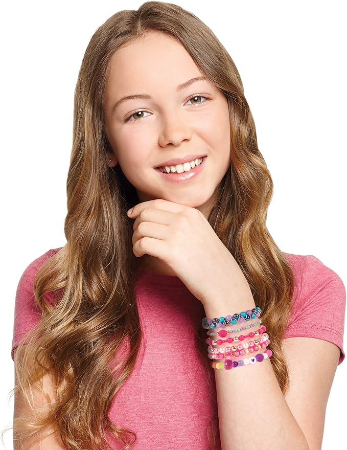 Make It Real – Ultimate Bead Studio. DIY Tween Girls Beaded Jewelry Making Kit. Arts and Crafts Kit Guides Kids to Design and Create Beautiful Bracelets, Necklaces, Rings and Headbands